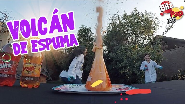 Experimento sorprendente: ¡Crea tu propio volcán de espuma!