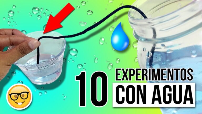 ¡Increíble! Experimentos de física con agua para sorprender a tus amigos